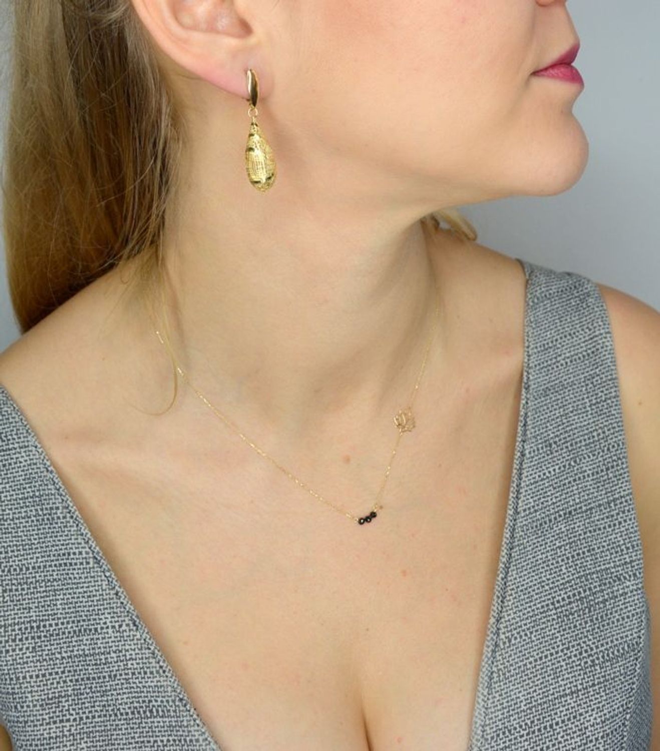 Złote kolczyki 585 ażurowe błyszczące sople DIA-KLC-1416-585.jpg