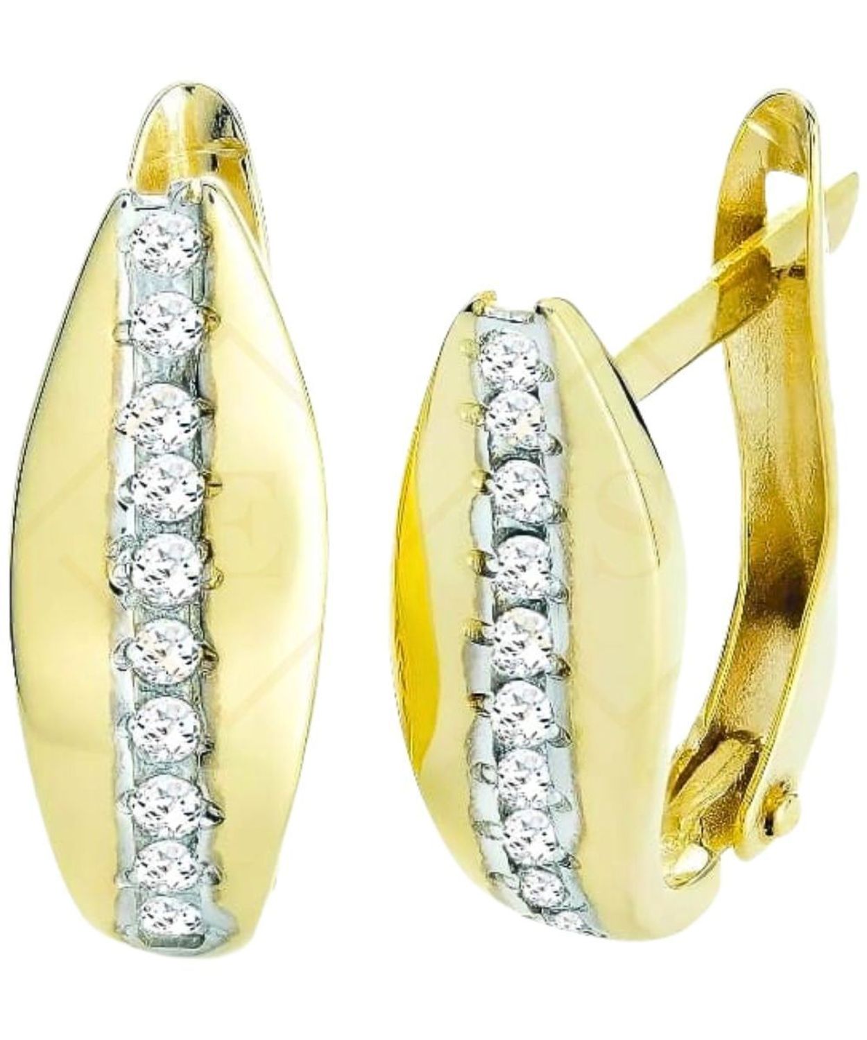 Kolczyki złote 333 łezki z cyrkoniami – eleganckie, angielskie zapięcie łezka.jpg