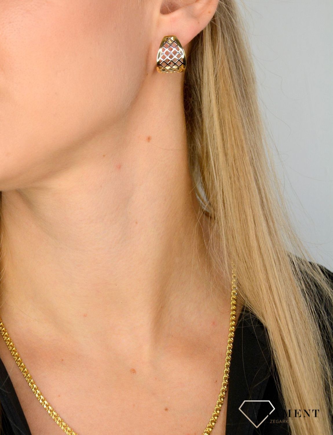 Złote kolczyki ażurowe 585 z angielskim zapięciem DIA-KLC-1422-585.jpg