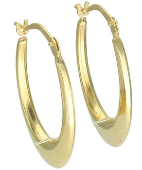 Złote kolczyki koła 375 – eleganckie owalne kolczyki na zatrzask 2,5 cm..jpg