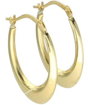 Złote kolczyki koła 375 – eleganckie owalne kolczyki na zatrzask 2,5 cm.jpg