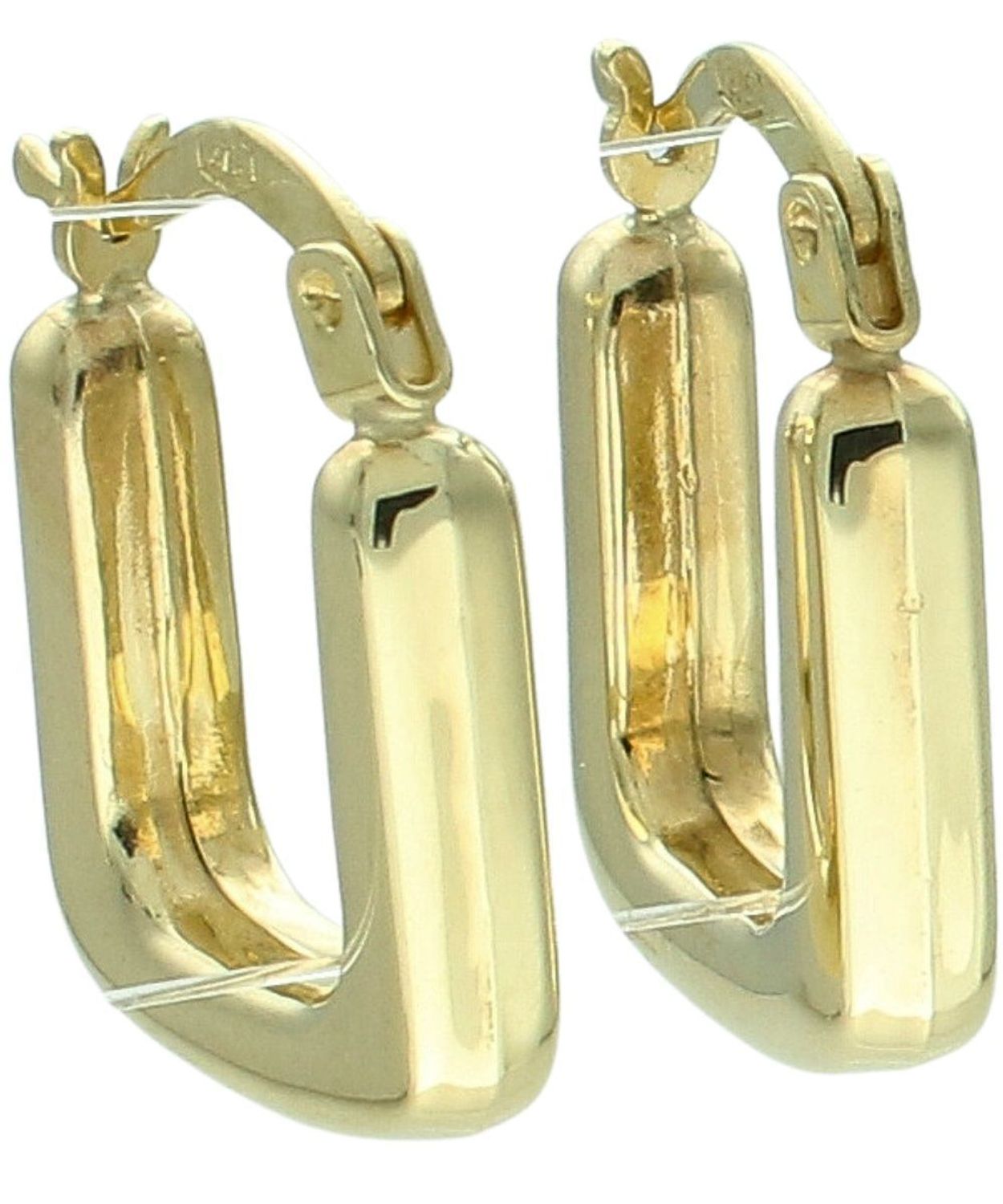 Złote kolczyki koła 375 – klasyczne kółka z zaokrąglonymi brzegami.jpg