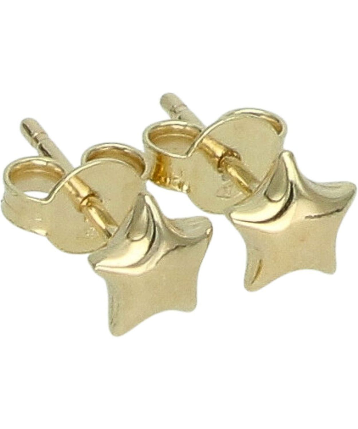 Złote kolczyki gwiazdki 375 – małe, gładkie, na sztyft.jpg