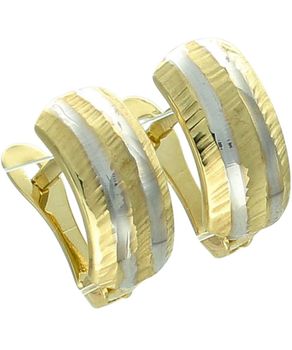 Złote kolczyki koła 375 – fakturowane, białe złoto, bigiel angielski.jpg