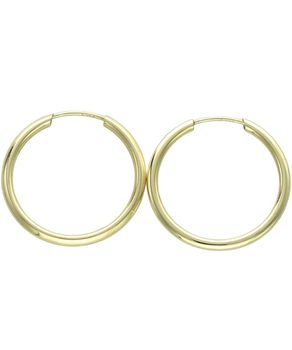 Złote kolczyki kółka 375 – gładkie, klasyczne, lekkie.jpg