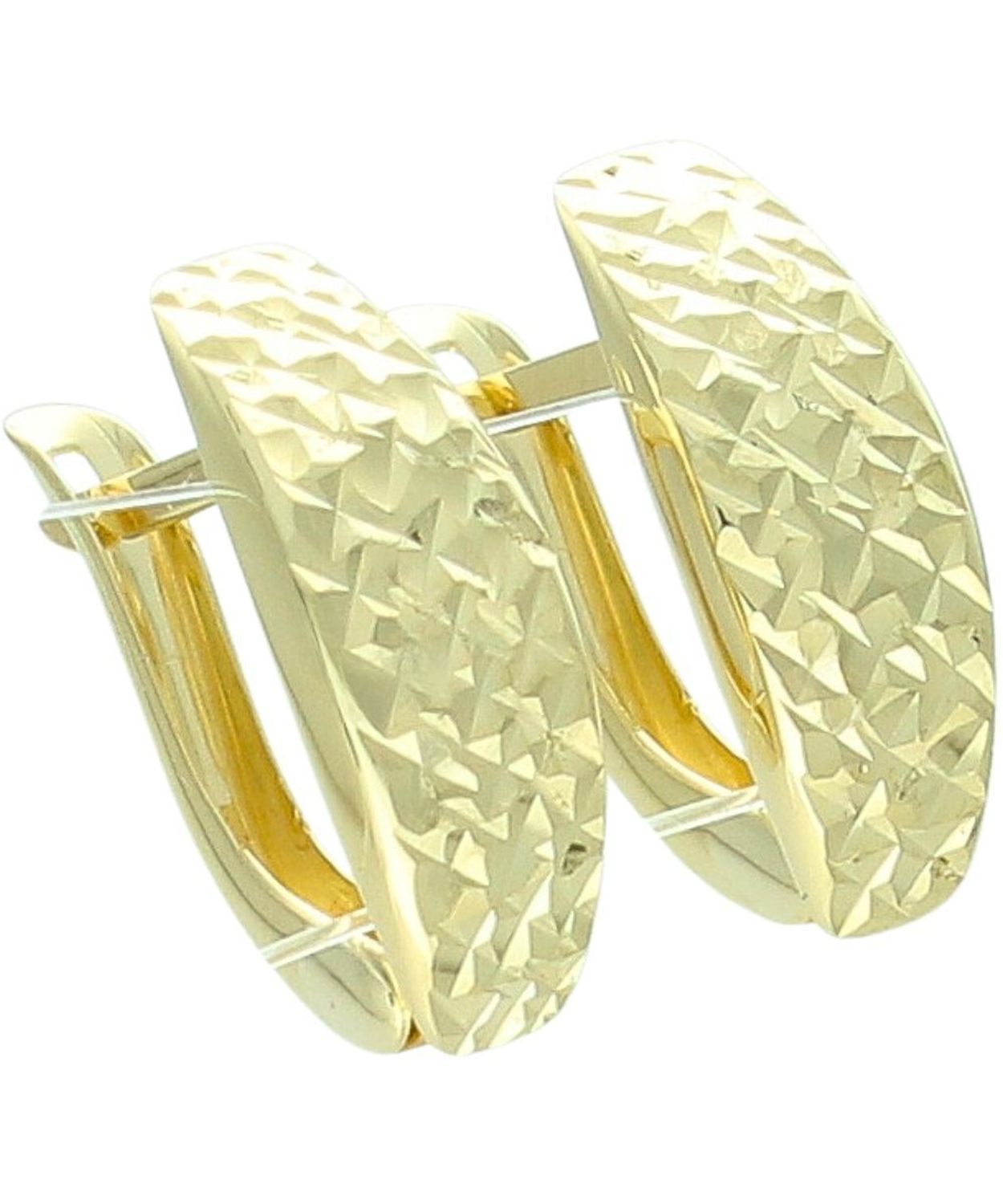 Kolczyki złote ozdobione diamentowaniem pr. 375..jpg