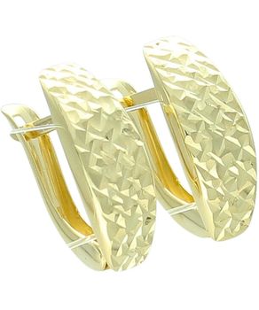 Kolczyki złote ozdobione diamentowaniem pr. 375..jpg