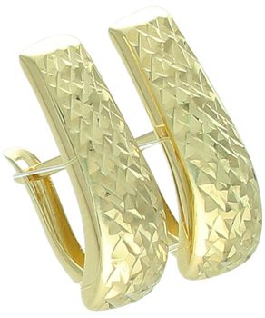 Kolczyki złote ozdobione diamentowaniem pr. 375.jpg