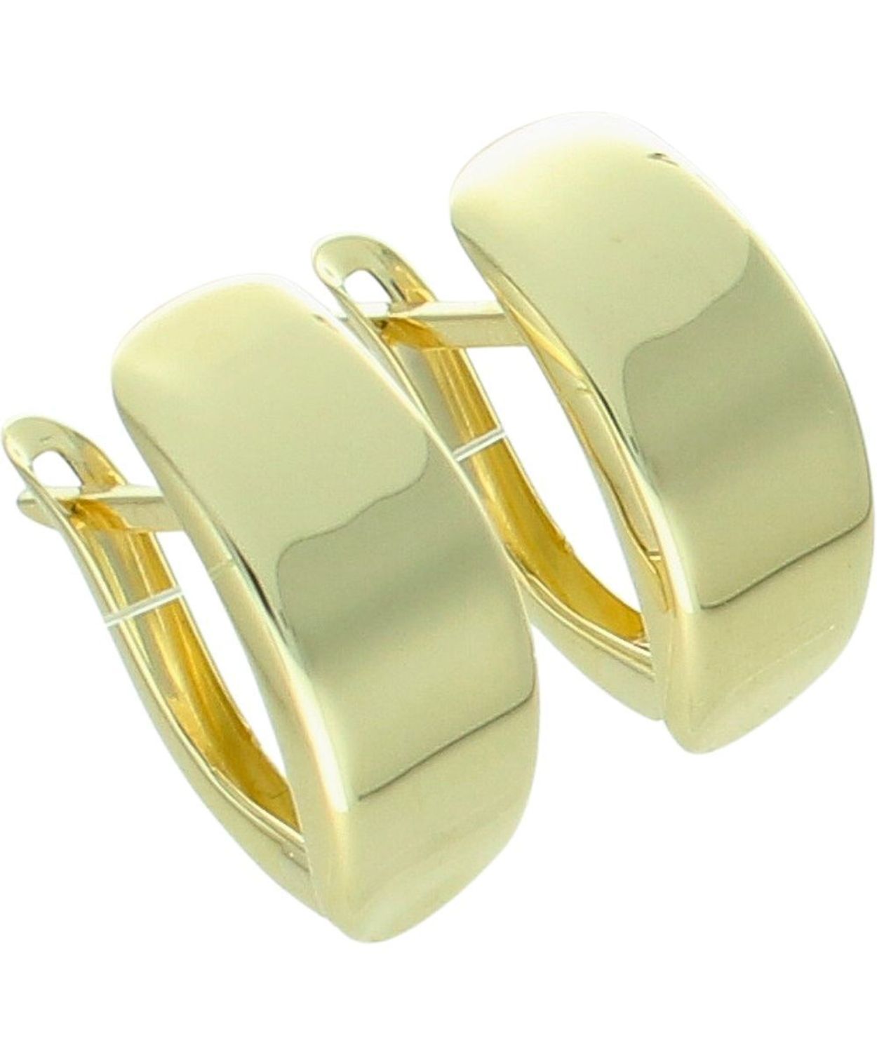 Kolczyki złote gładkie duże na angielskim zapięciu pr. 375 Au.jpg