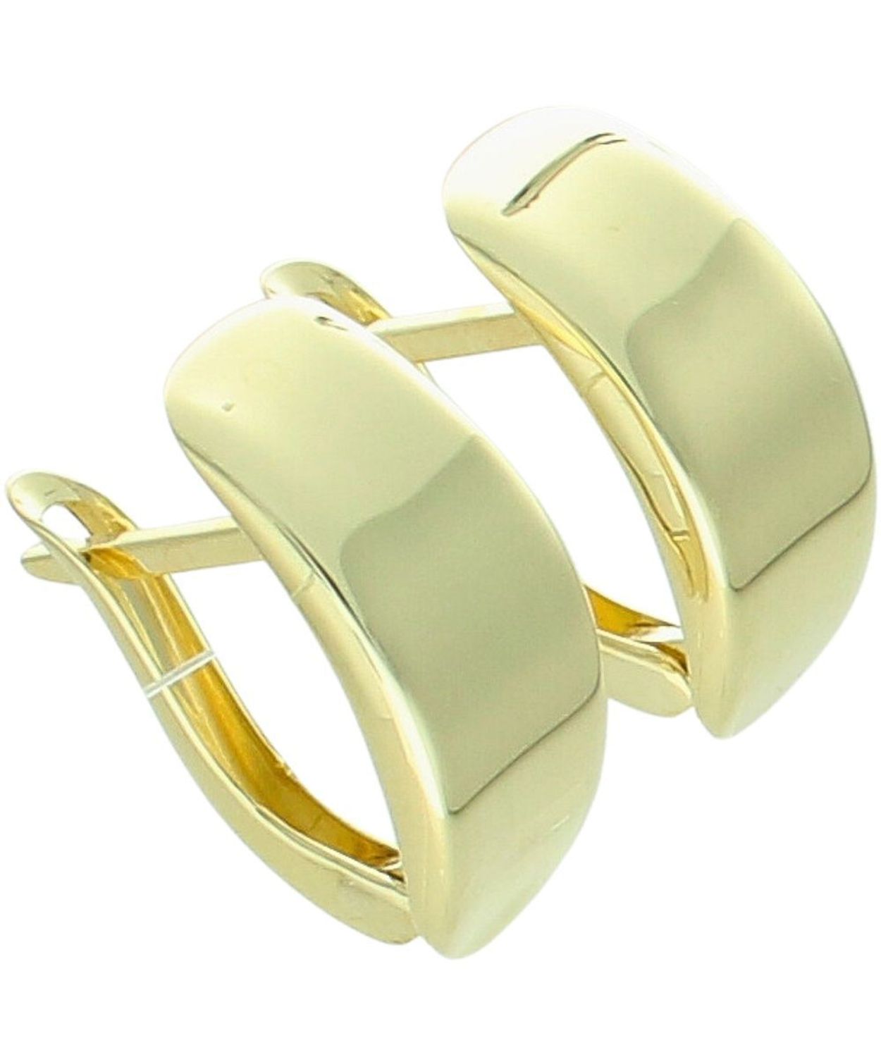 Kolczyki złote gładkie duże na angielskim zapięciu pr. 375 Au.jpg