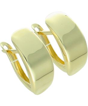 Kolczyki złote gładkie duże na angielskim zapięciu pr. 375 Au.jpg