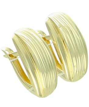 Kolczyki złote 375 łezki zdobione żłobieniem.jpg