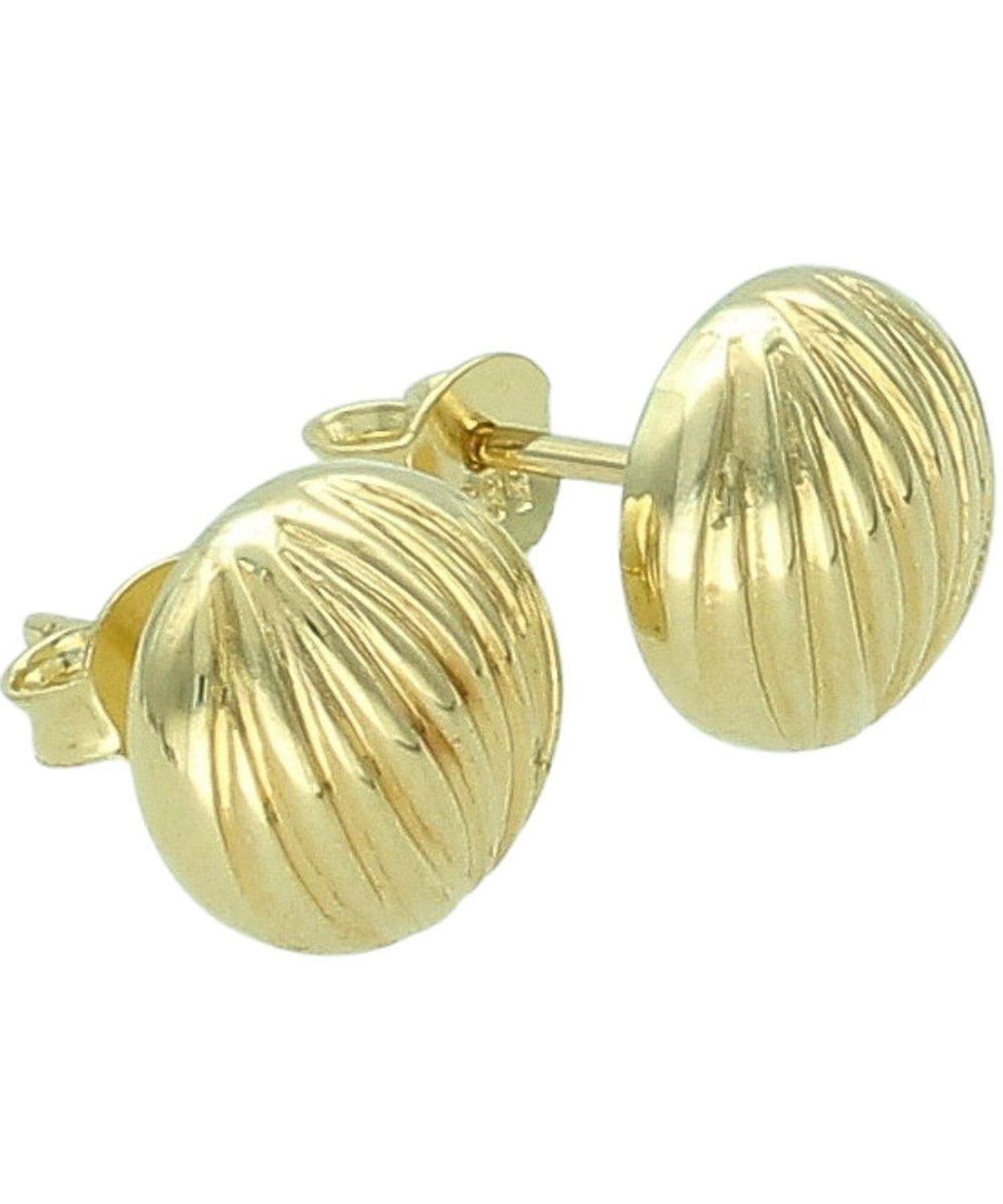 Kolczyki złote półkule diamentowane próby 585 na sztyft DIA-KLC-14302-585 Au.jpg