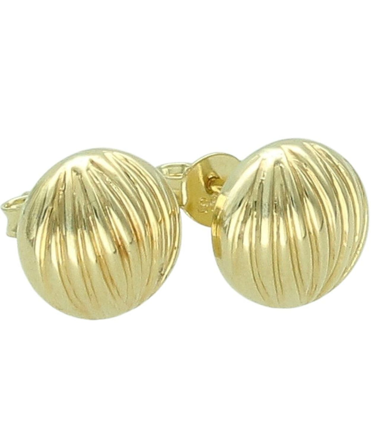 Kolczyki złote półkule diamentowane próby 585 na sztyft DIA-KLC-14302-585 Au.jpg