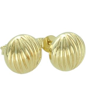 Kolczyki złote półkule diamentowane próby 585 na sztyft DIA-KLC-14302-585 Au.jpg