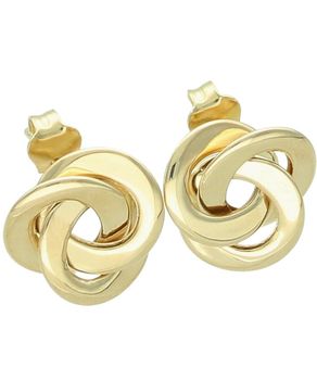 Kolczyki złote 585 zazębione dwa kółeczka.jpg