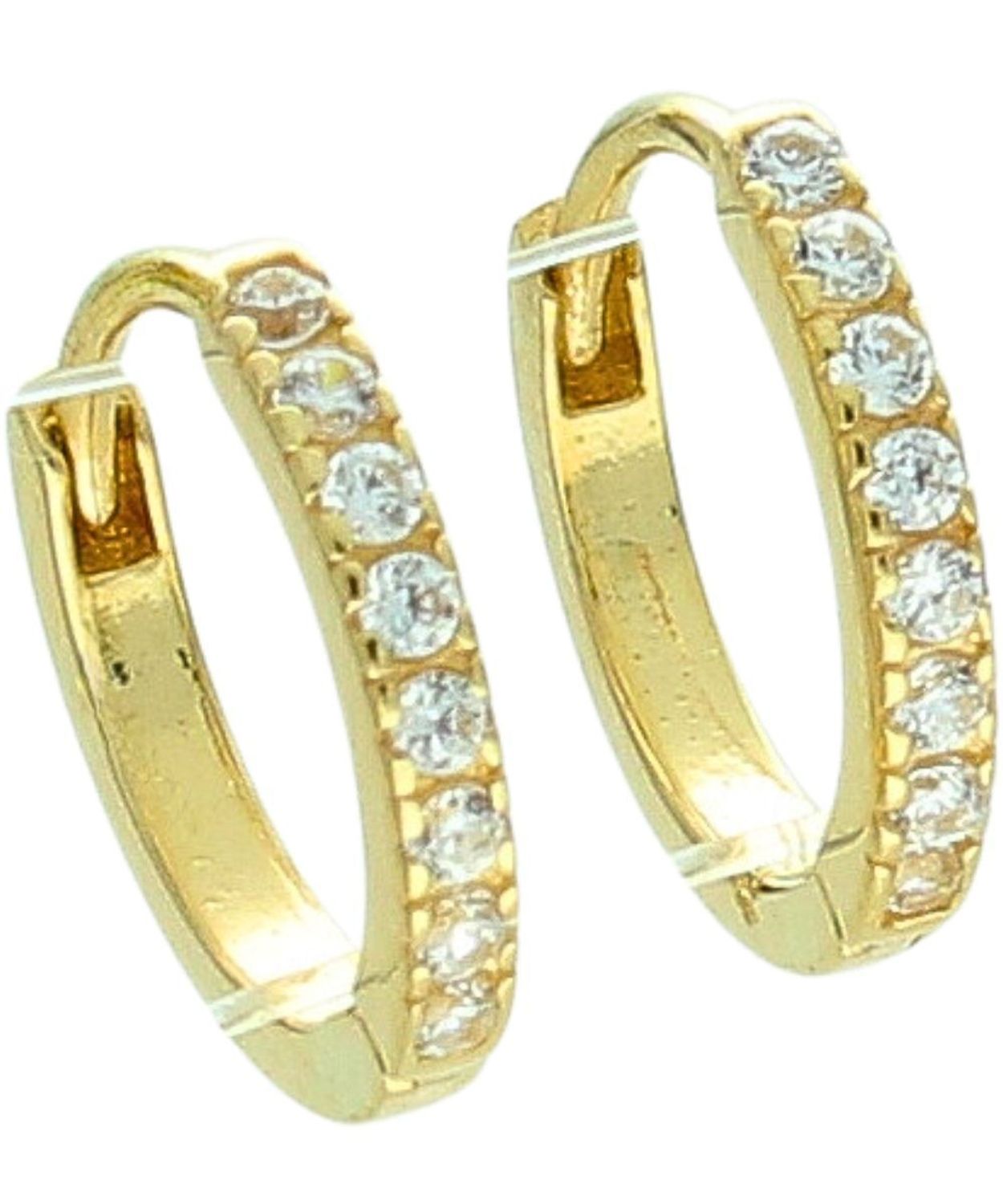 Kolczyki złote kółeczka z cyrkoniami na kreolu.jpg