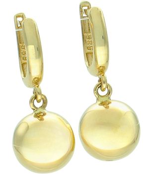 Kolczyki złote wiszące kulki 585 bigiel angielski lira 2,5 cm DIA-KLC-14337-585.jpg