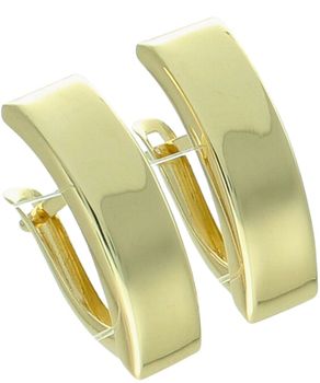 Kolczyki złote gładkie prostokątne próby 585 na biglu angielskim typu lira.jpg