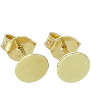 Kolczyki złote wkrętki płaskie kółka 333.jpg