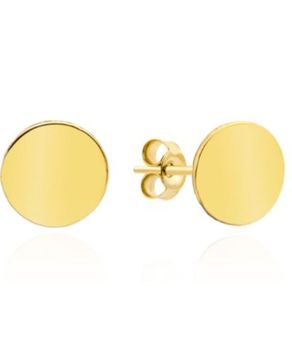 Złote kolczyki 333 blaszki 4 mm na sztyft.jpg