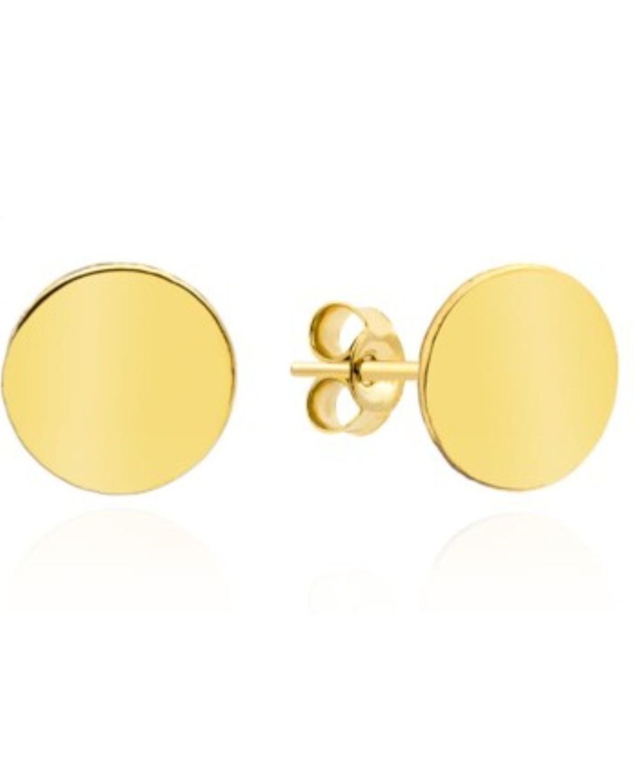 Złote kolczyki 333 blaszki 4 mm na sztyft.jpg