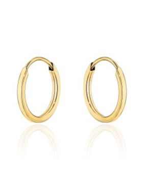 Złote małe kolczyki kółka 333 – lekkie 10 mm.jpg