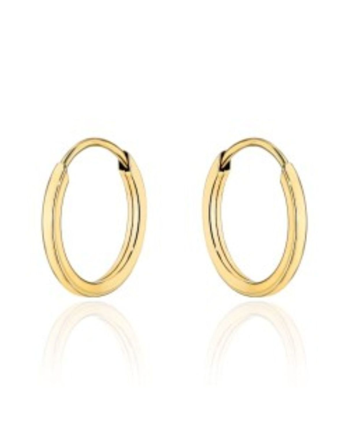 Złote małe kolczyki kółka 333 – lekkie 10 mm.jpg