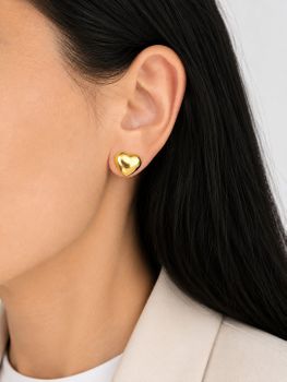 Złote kolczyki serca duże na sztyft 12 × 12 mm – próba złota 375.jpg