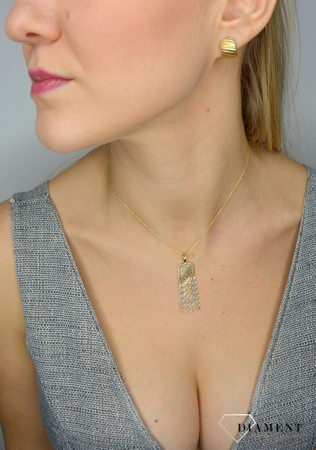 Złote kolczyki 333 symbol miłości DIA-KLC-1601-333.jpg