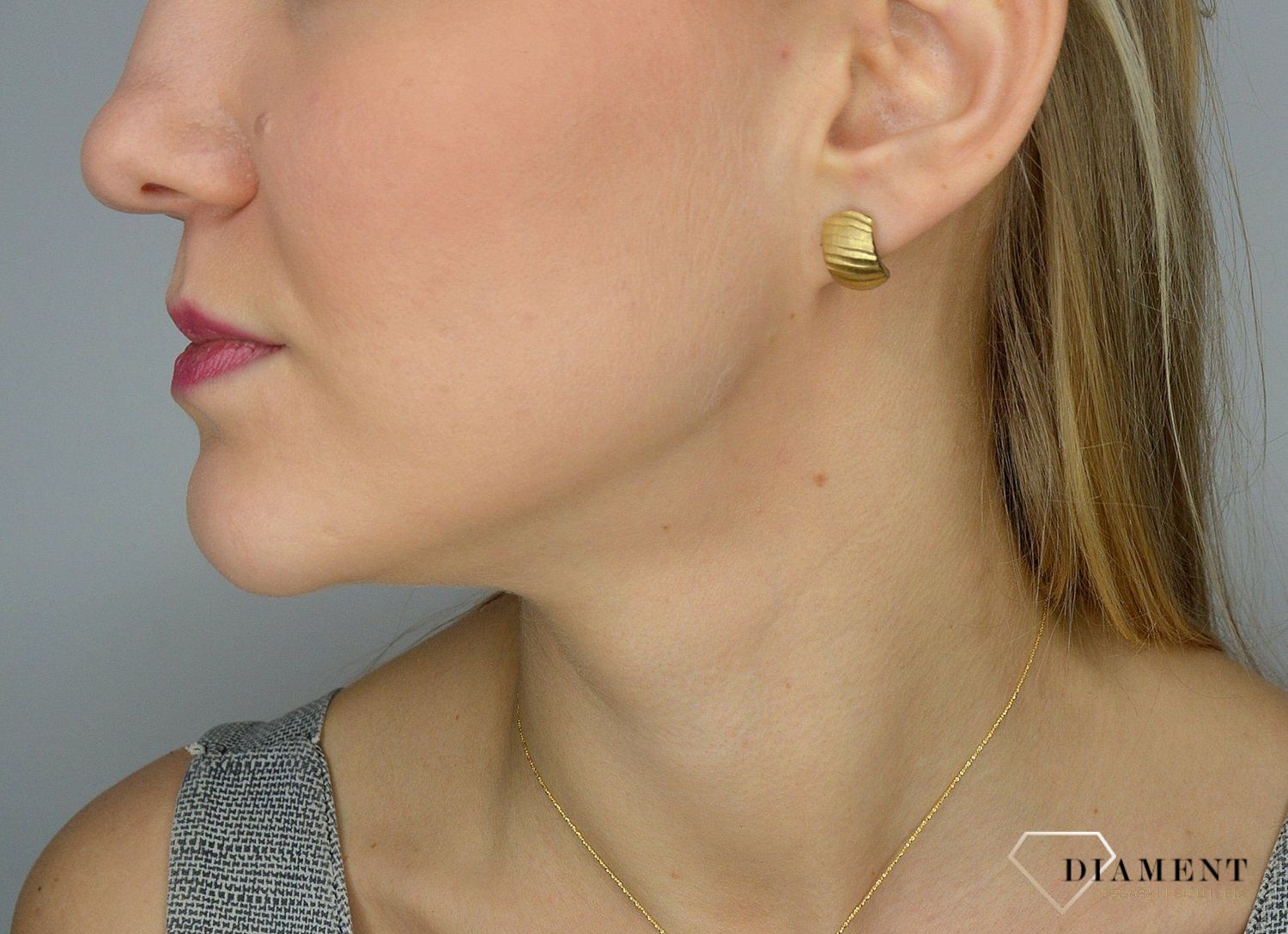 Złote kolczyki 333 symbol miłości DIA-KLC-1601-333.jpg