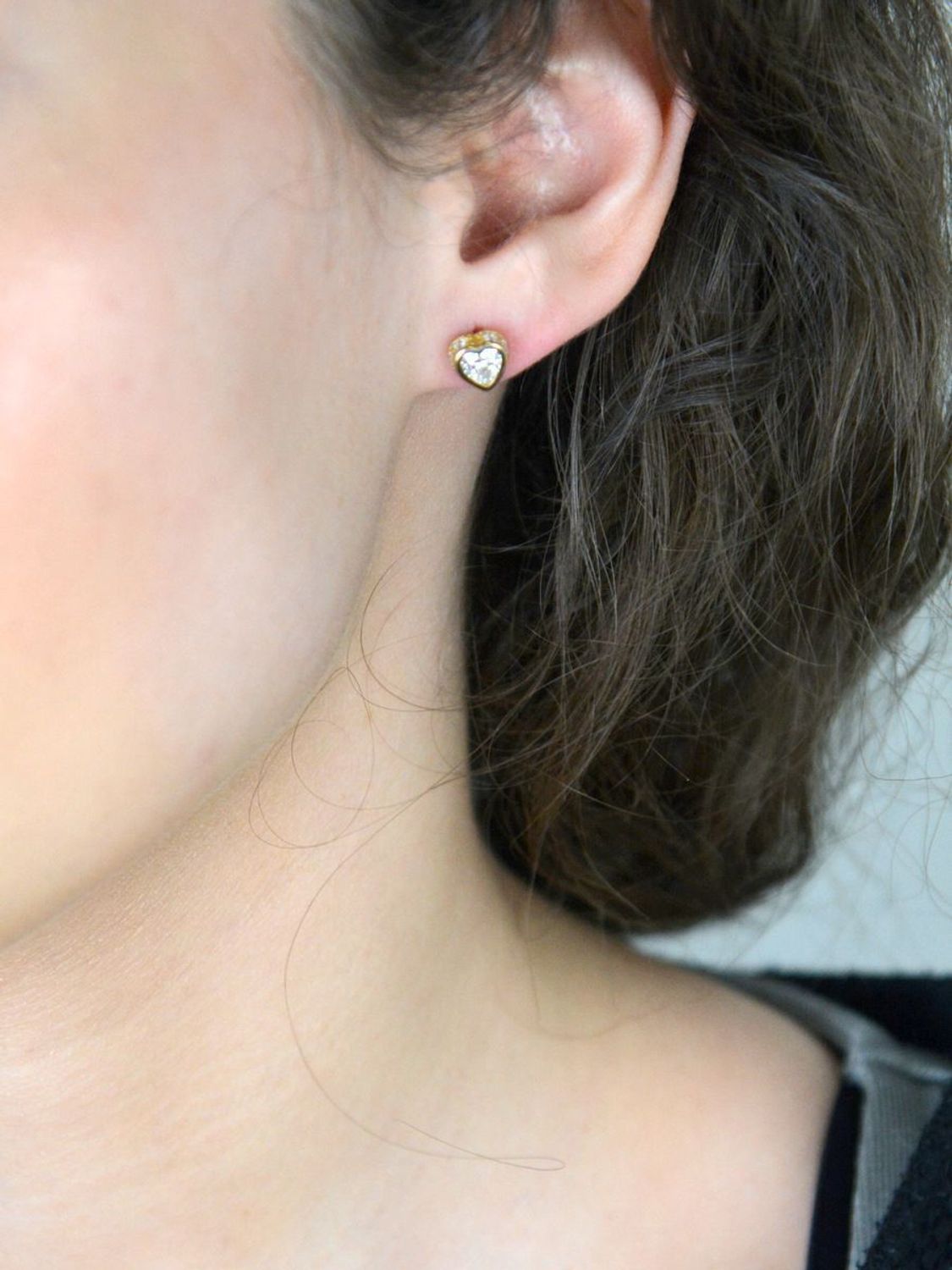 Kolczyki złote serce zdobione cyrkoniami pr 333, DIA-KLC-1602-333.jpg