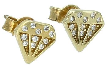 Kolczyki złote diamencik z cyrkoniami pr 333, DIA-KLC-1648-333.jpg
