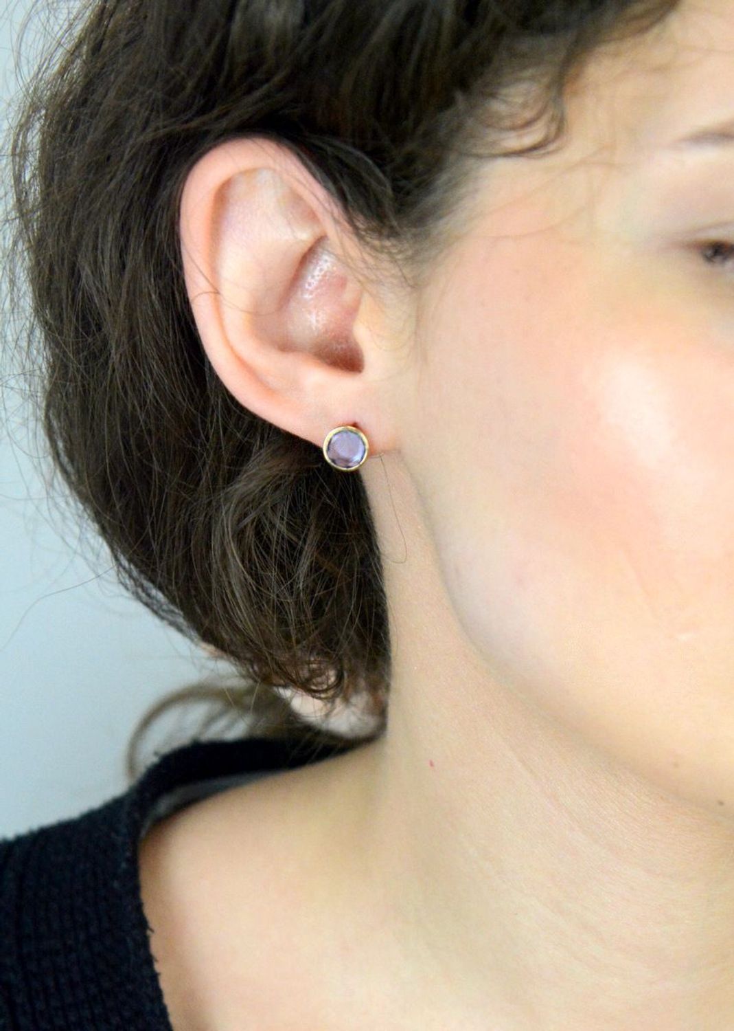 Kolczyki złote okrągłe Topaz pr 333, DIA-KLC-1653-333.jpg