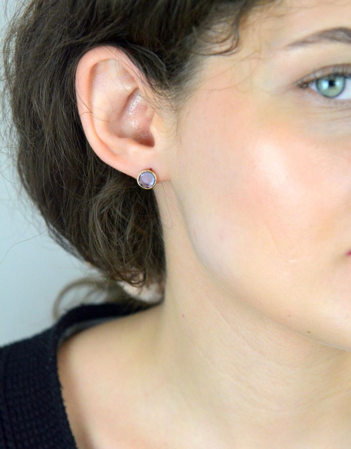 Kolczyki złote okrągłe Topaz pr 333, DIA-KLC-1653-333.jpg