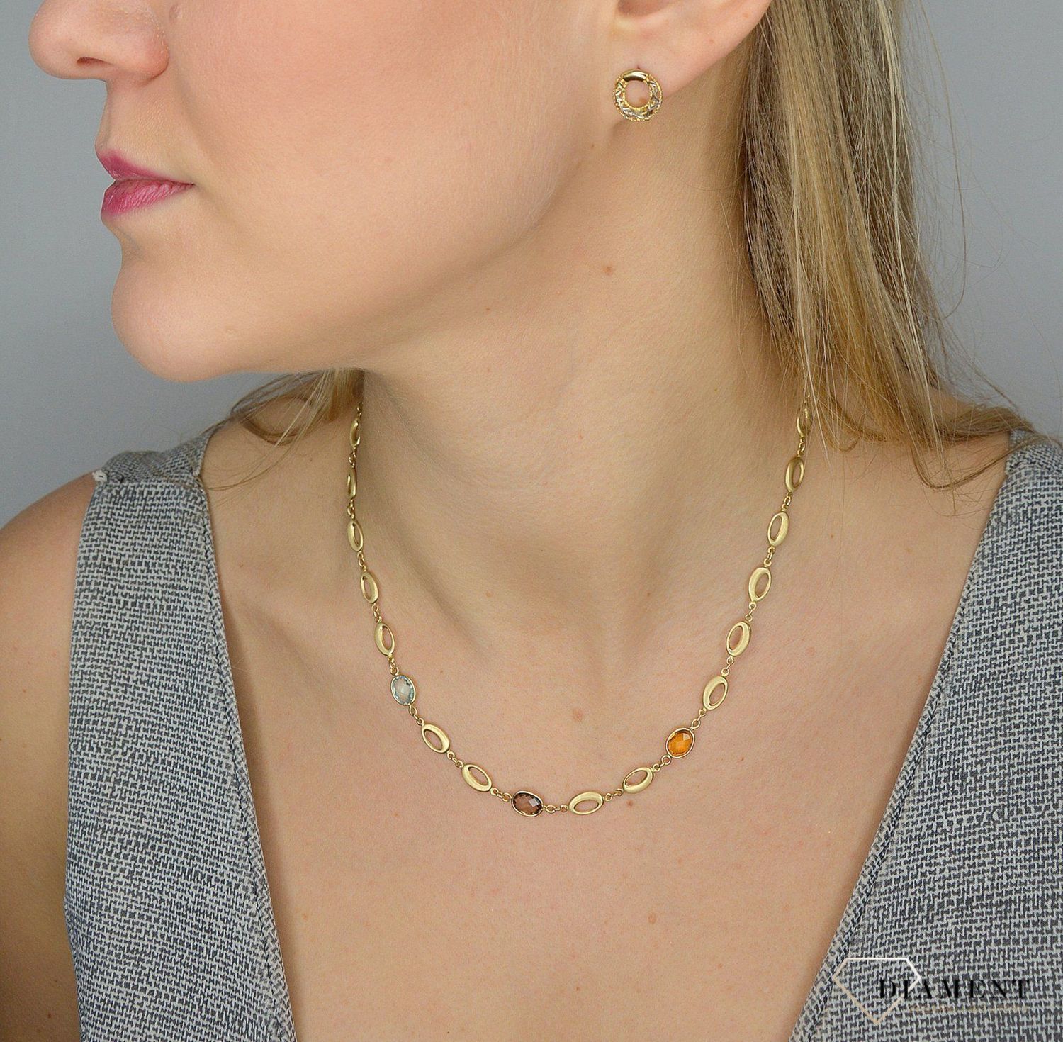 Złote kolczyki 333 kobiecy blask DIA-KLC-1678-333 💎 Złote kolczyki wykonane z najwyższej jakości złota próby 333 💎.jpg