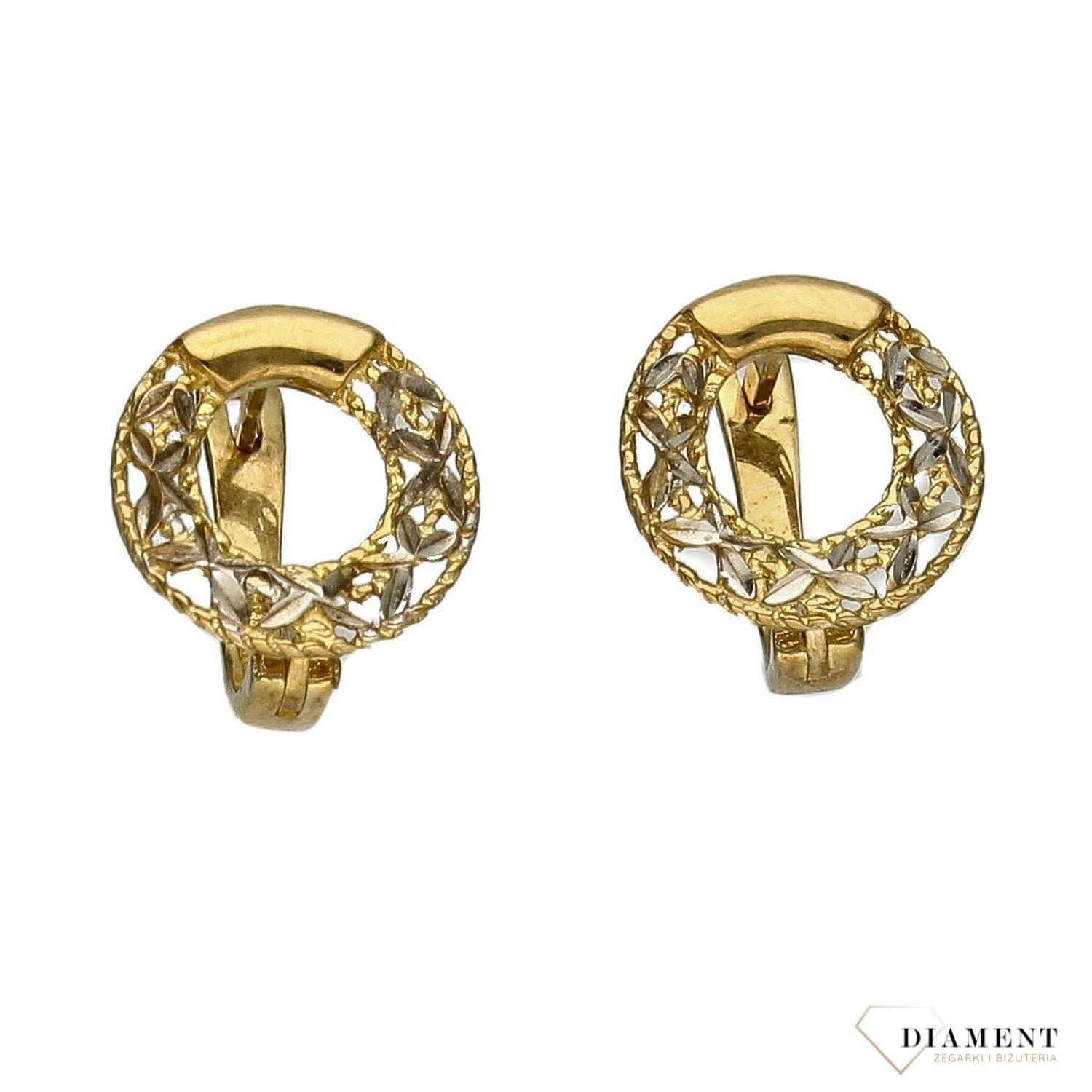 Złote kolczyki 333 kobiecy blask DIA-KLC-1678-333 💎 Złote kolczyki wykonane z najwyższej jakości złota próby 333 💎.jpg