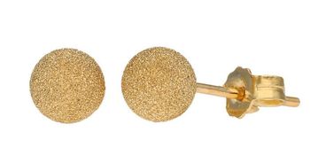 Złote kolczyki piaskowane kulki wkrętki 6 mm DIA-KLC-1684-333 złoto próba 333.  Złote kolczyki kulki 6 mm zostały wykonane z najwyższej jakości złota próby 333.jpg