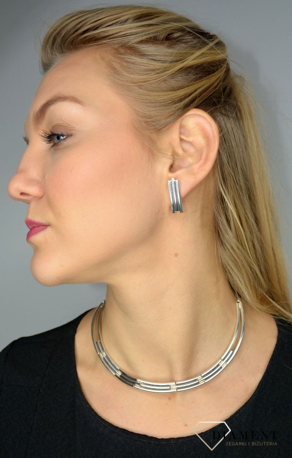 Srebrne kolczyki 585 połączone patyczki DIA-KLC-1716-925.jpg