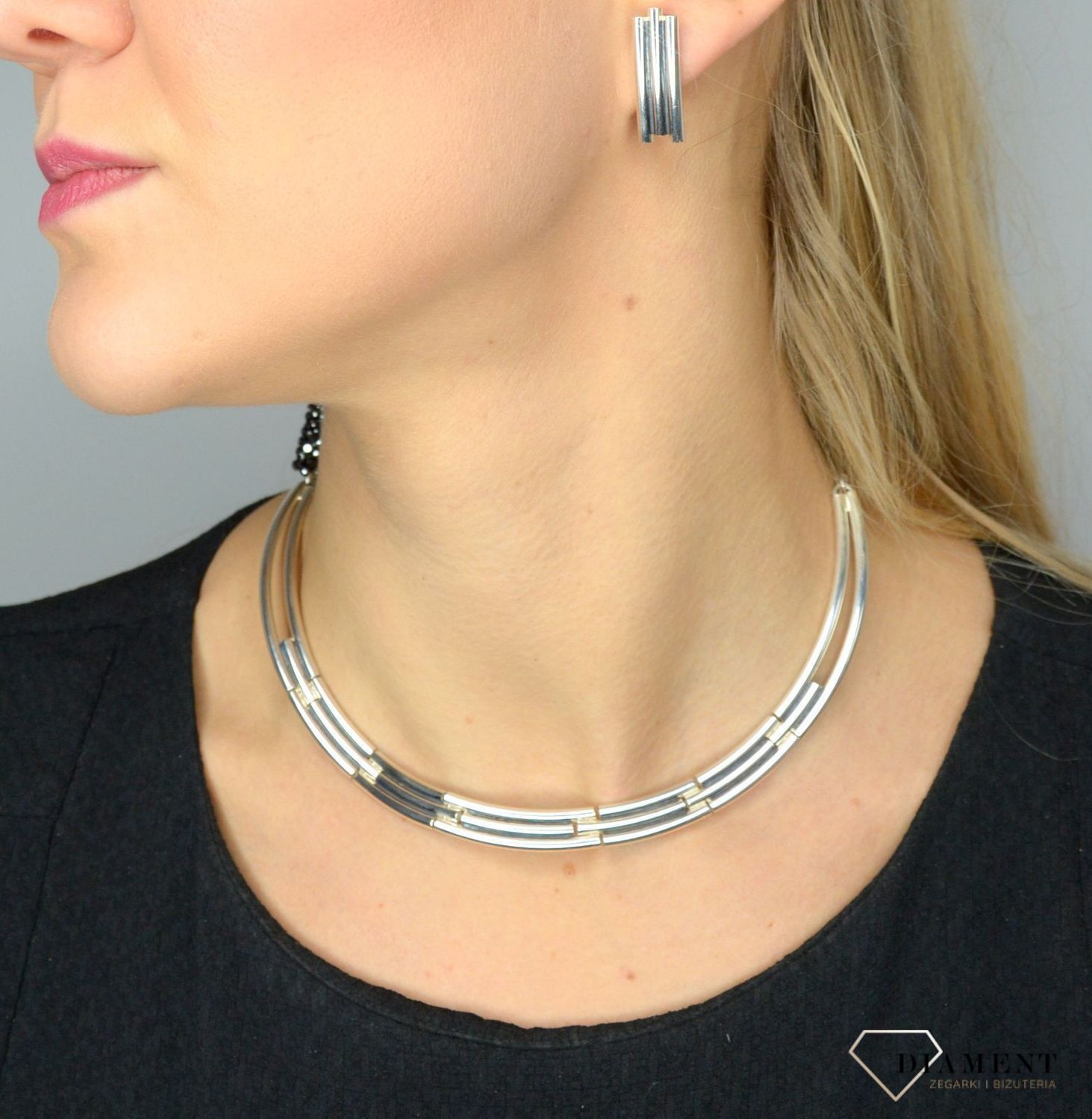 Srebrne kolczyki 585 połączone patyczki DIA-KLC-1716-925.jpg