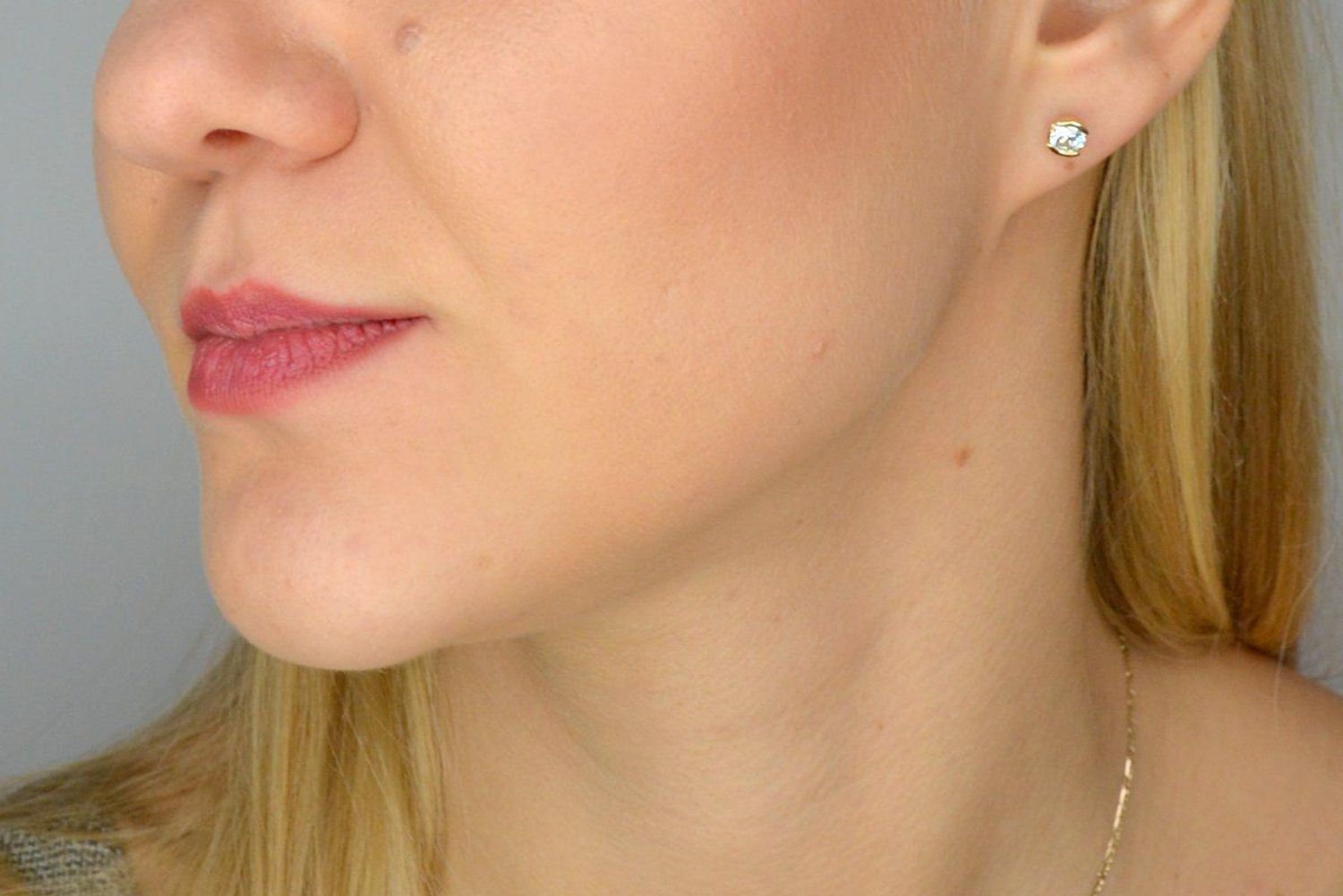 Złote kolczyki 585 cyrkonia, klasyczne piękno DIA-KLC-1742-585.jpg