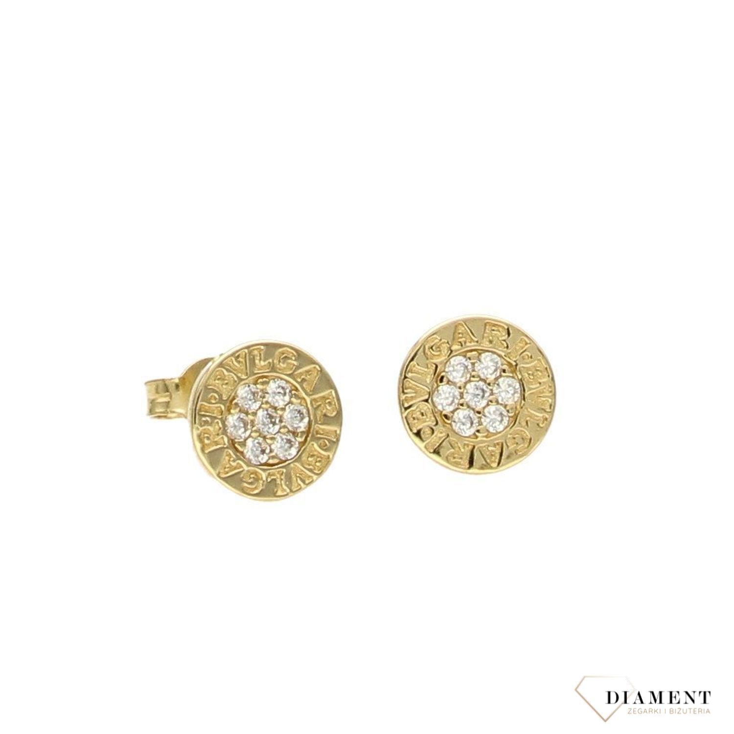 Kolczyki złote DIAMENT Bulgari DIA-KLC-1753-585.jpg