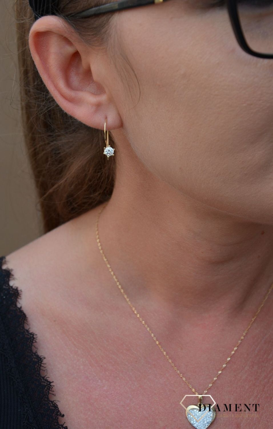 Złote kolczyki 375 wiszące cyrkonie DIA-KLC-18K35-DCE0006-Y-CZ-375.jpg