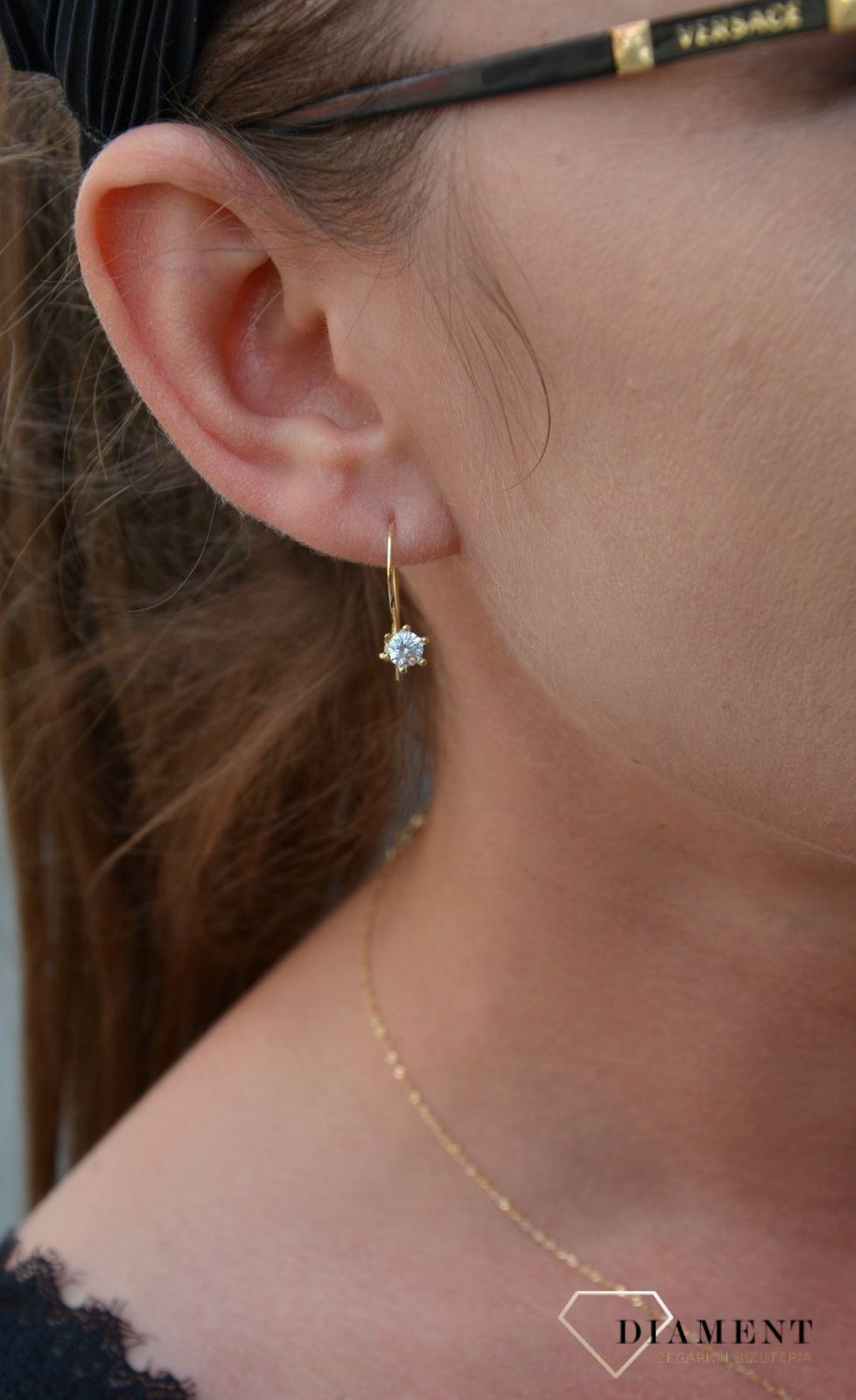 Złote kolczyki 375 wiszące cyrkonie DIA-KLC-18K35-DCE0006-Y-CZ-375.jpg