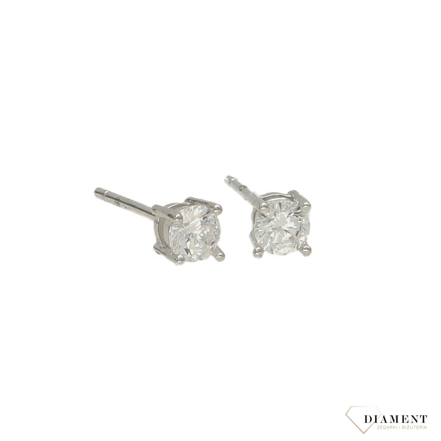 Srebrne kolczyki 925 błyszcząca cyrkonia DIA-KLC-2023-925.jpg