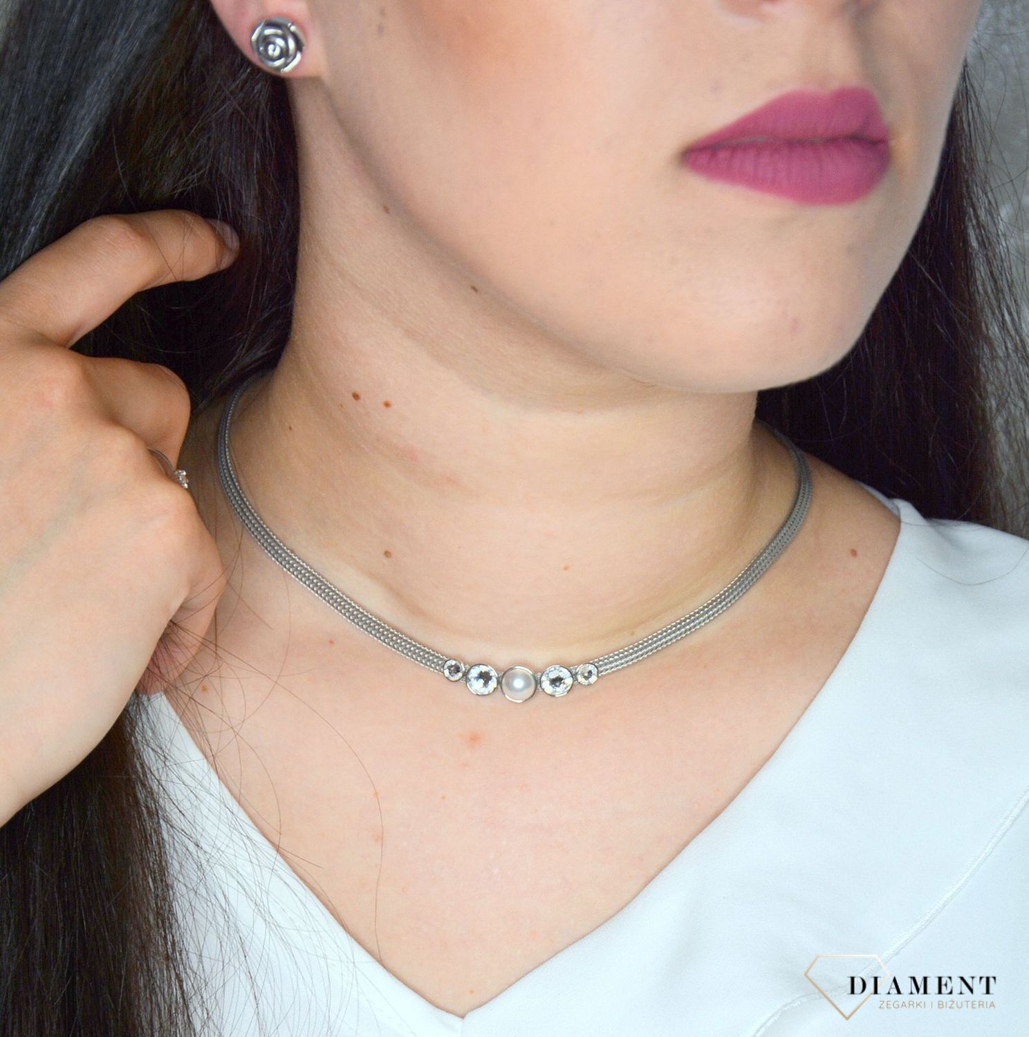 Srebrne kolczyki 925 róża na sztyft DIA-KLC-20332E.jpg