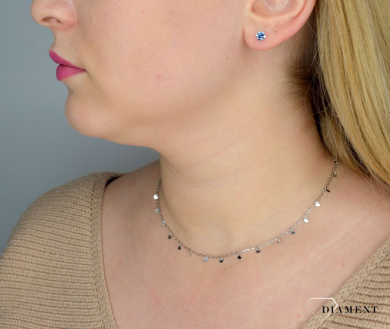 Srebrne kolczyki 925 niebieska cyrkonia DIA-KLC-2040-925.jpg