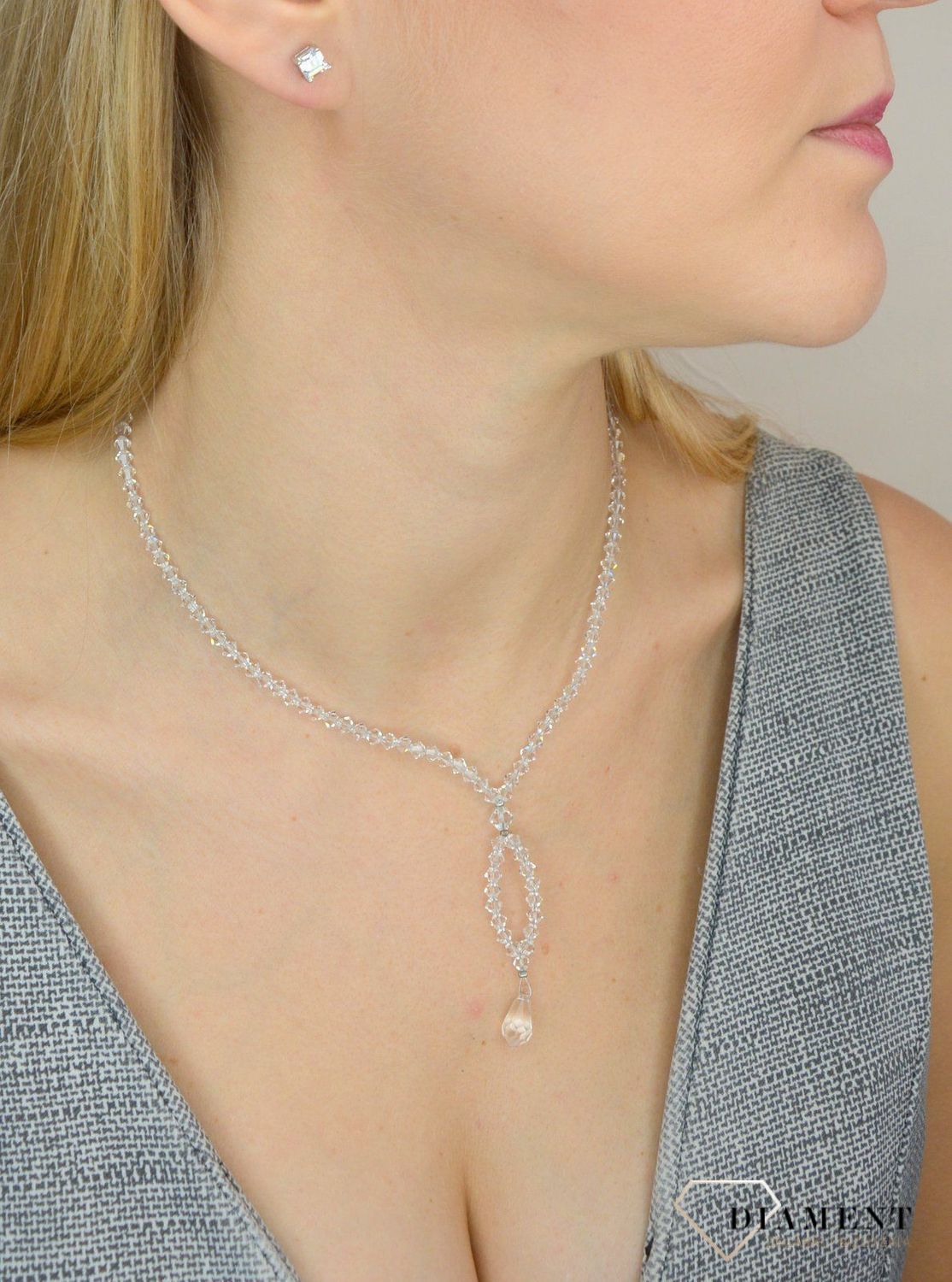 Srebrne kolczyki 925 błyszcząca cyrkonia DIA-KLC-2044-925.jpg