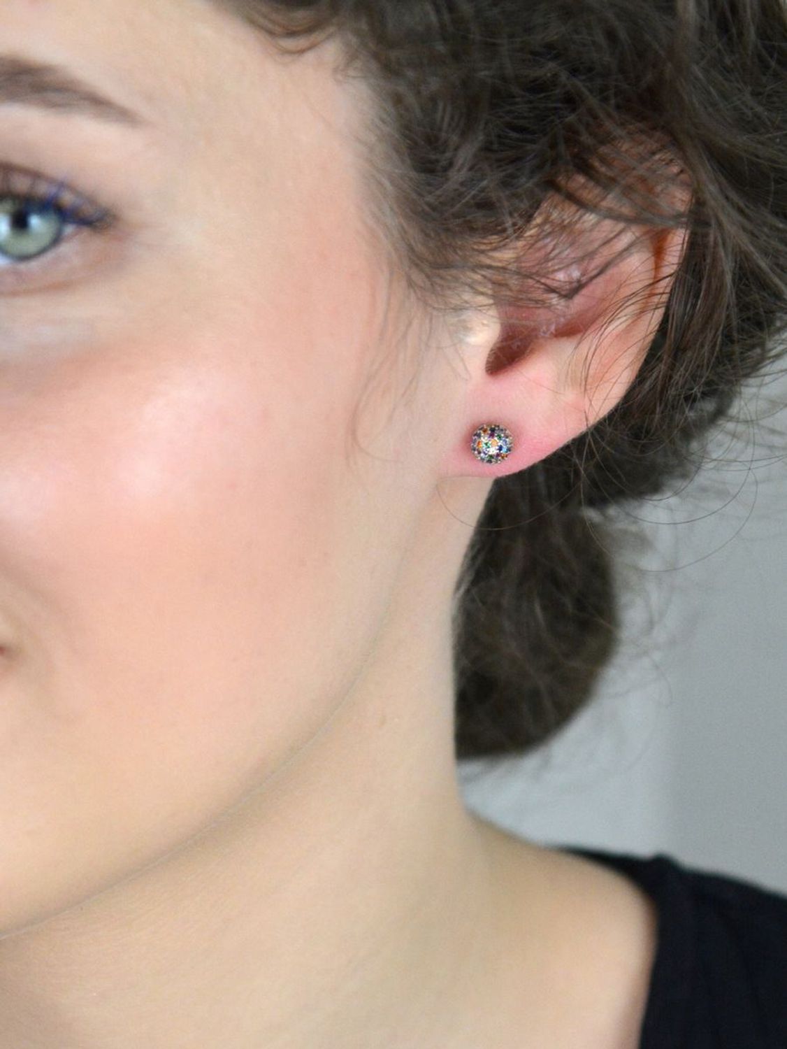 Kolczyki srebrne 925 wkrętki kolorowe kulki, DIA-KLC-2147-925.jpg