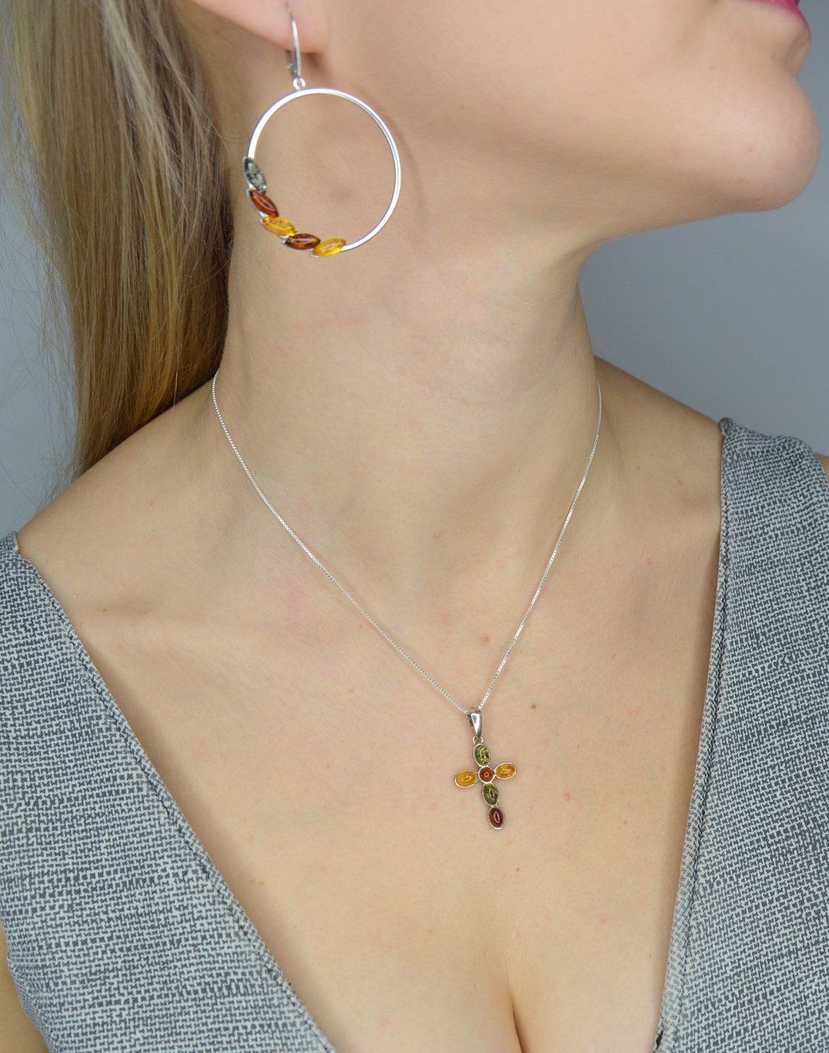 Kolczyki koła srebne bursztyn w trzech kolorach DIA-KLC-2246-925.jpg